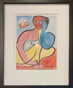 Inday Cadapan_ Nude Woman with Candle | Sentro Artista