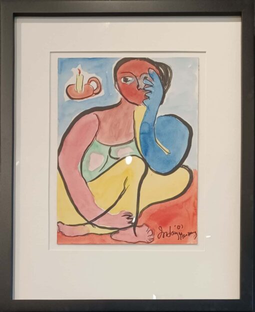 Inday Cadapan_ Nude Woman with Candle | Sentro Artista